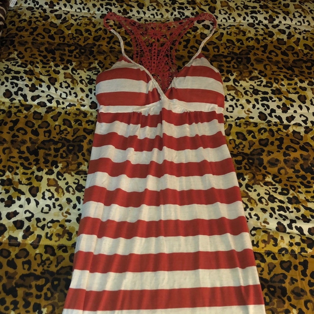 Long Striped Sun Dress